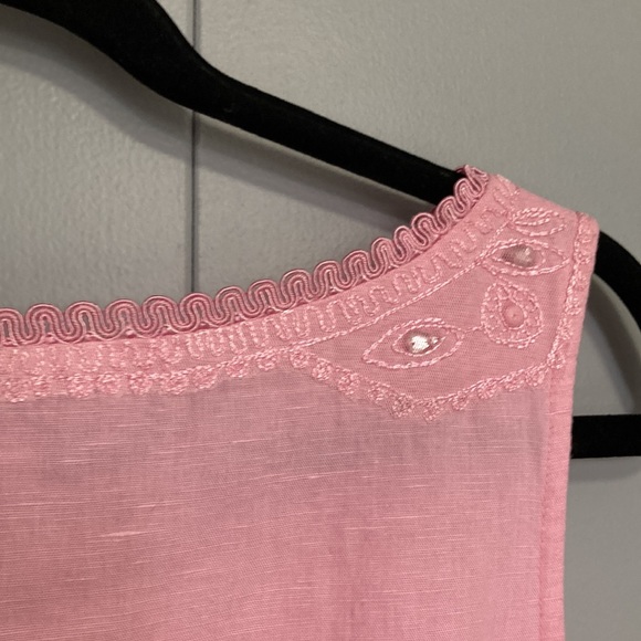 Sleeveless Linen/Cotton Blend Dress by H.O.G. - Picture 7 of 10